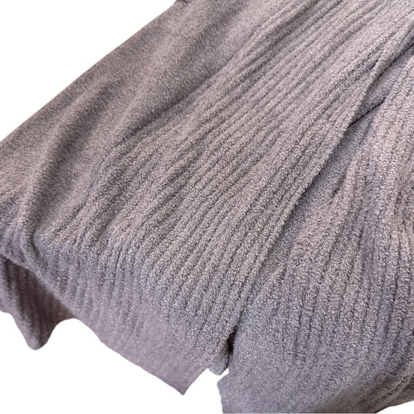 Barefoot Dreams CozyChic Lite Long Ribbed Open Cardigan with Pockets Size L - Picture 8 of 8